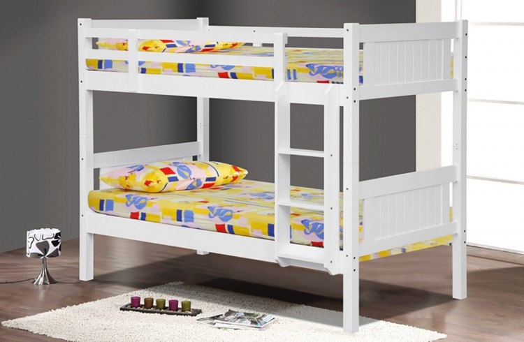 Billy White Wooden Bunk Bed By Uk, White Wooden Bunk Beds That Separate