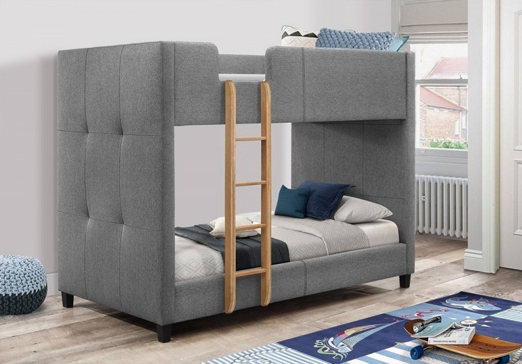 Flair Furnishings Frankie Bunk Bed In, Grey Bunk Beds