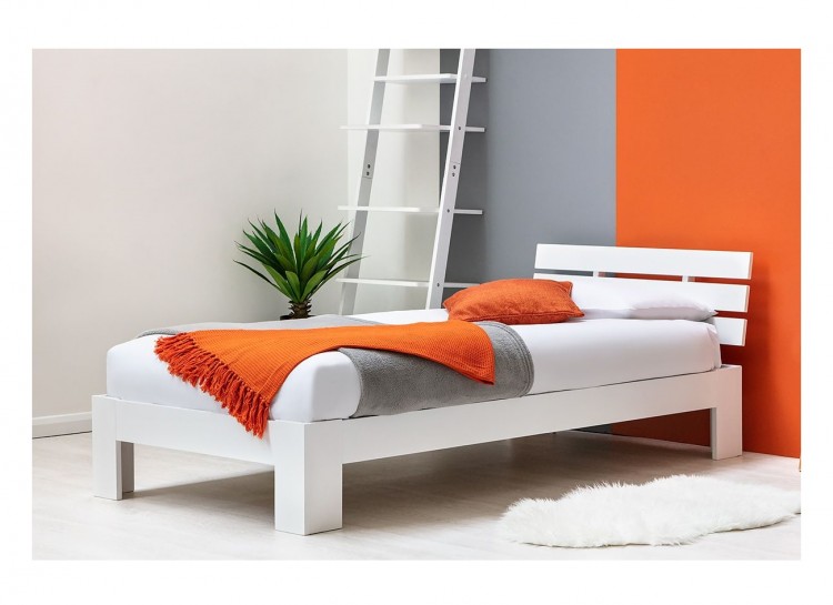 Sleep Design Broxton 3ft Single White Wooden Bed Frame By Uk Bed Store