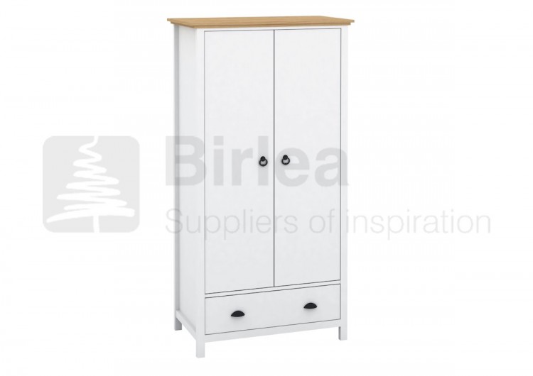 Birlea Richmond White And Pine Wardrobe By Birlea