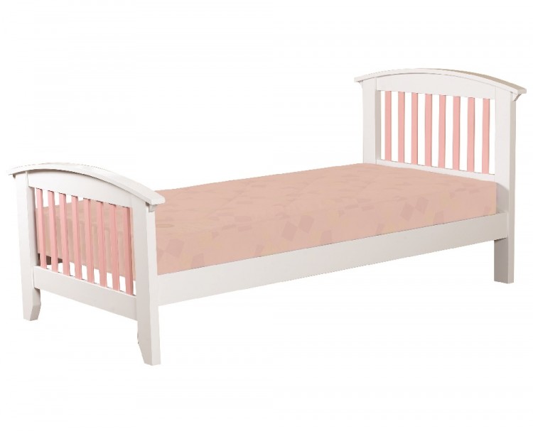 Pink wooden bed frame deals