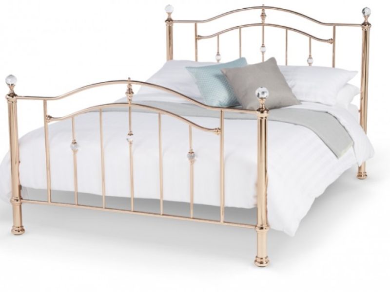 Rose gold store small double bed