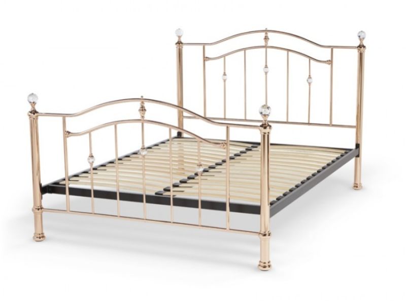 Rose gold single bed outlet frame