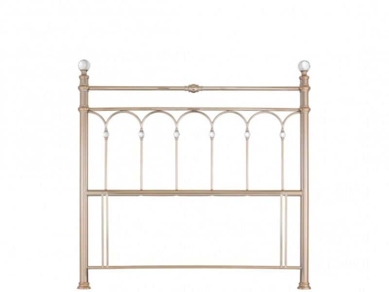 Gold metal headboard deals full