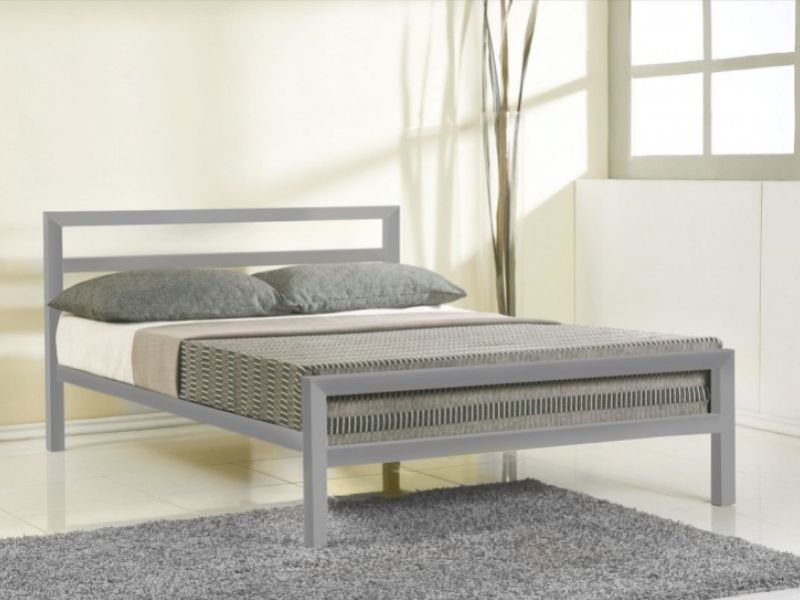 Vermoorden Verplicht magnetron Metal Beds Eaton 4ft (120cm) Small Double Contract Grey Metal Bed Frame by  Metal Beds Ltd