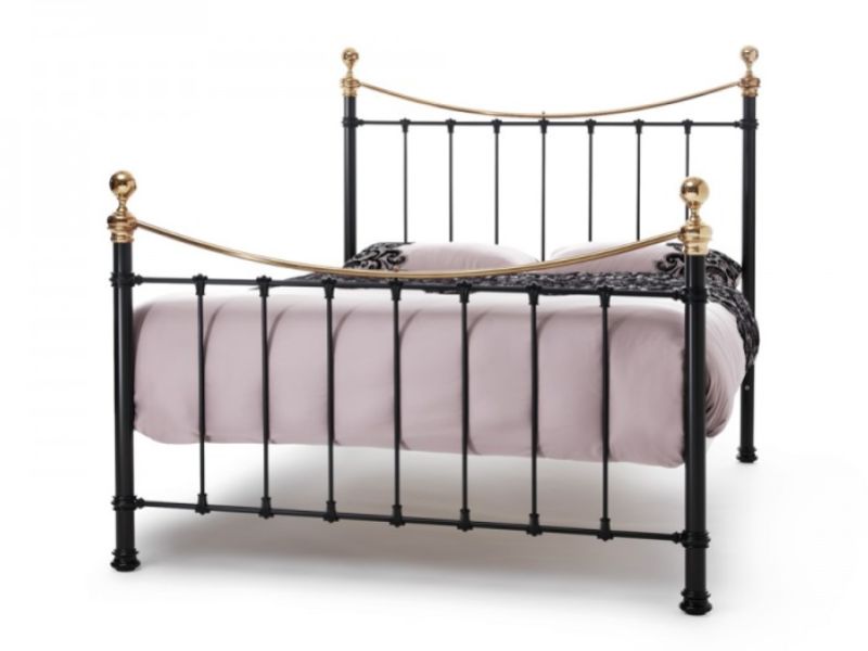 Super king deals brass bed frame