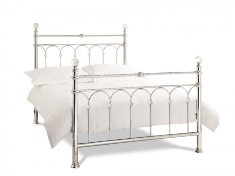 Chrome metal deals bed frame