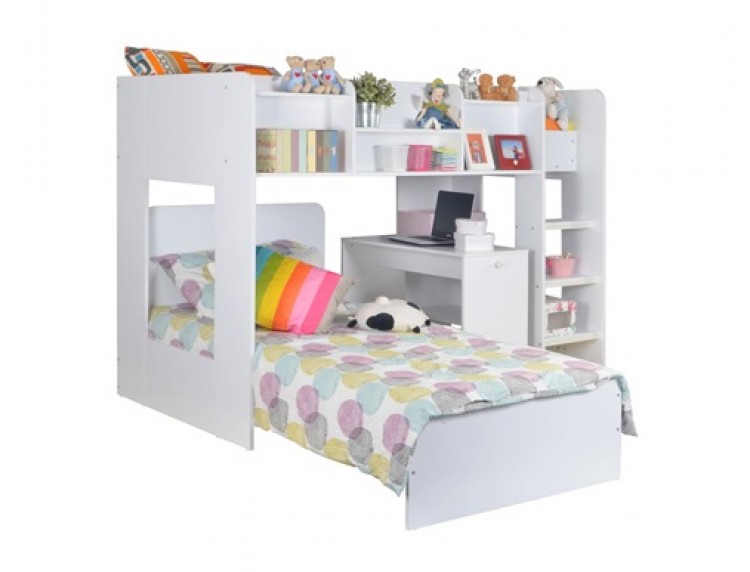 Flair Furnishings Wizard L Shape Bunk, L Shaped Bunk Beds With Desk