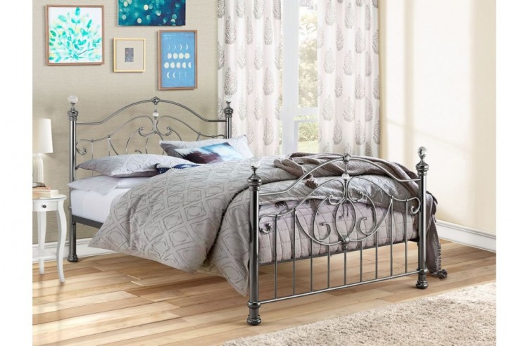 4ft6 Double Metal Bed Frame, Double Metal Bed Frame Free Delivery