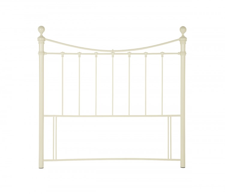 Serene Ethan Ivory Gloss 5ft King Size, Iron Headboards King Size