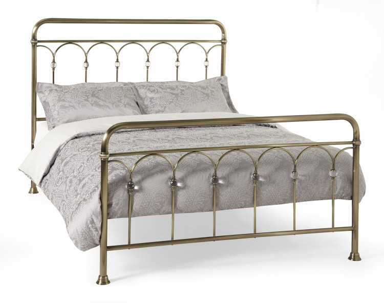 Serene Shilton 4ft Small Double Antique, Antique Brass Bed Frame Full