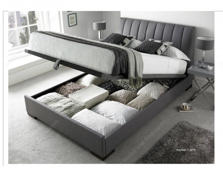 Kaydian Lanchester 5ft Kingsize Grey, King Size Bed With Storage
