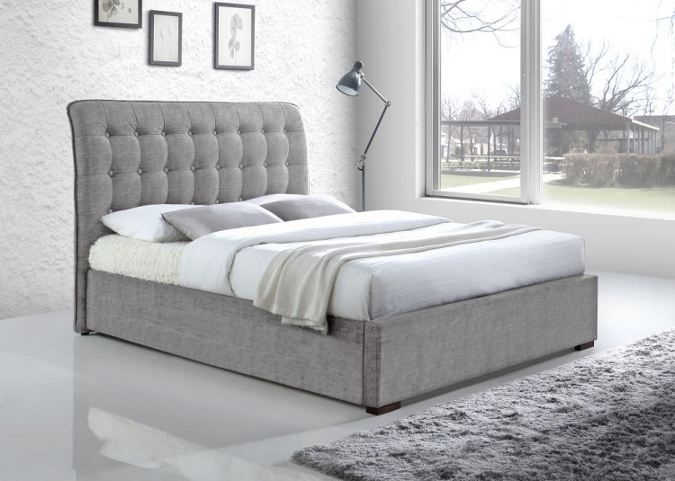 Light Grey Fabric Bed Frame, Light Grey Bed Frame
