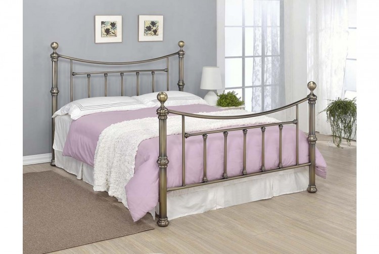 Sleep Design Stratford 5ft Kingsize, Vintage King Size Brass Bed