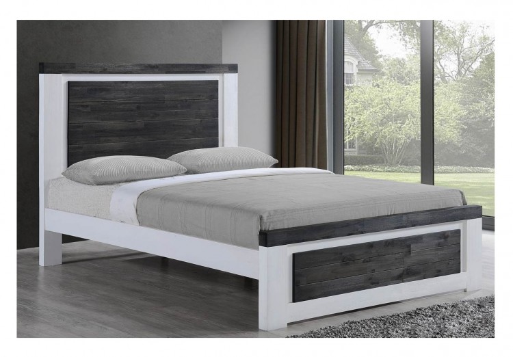 Ash Grey Wooden Bed Frame By Uk, Grey Wooden King Size Bed Frame