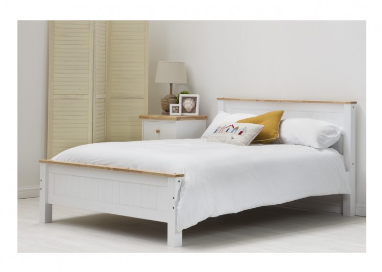 Sleep Design Rostherne 4ft6 Double White Wooden Bed Frame By Sleep Design Rostherne 4ft6 Double White Wooden Bed Frame By