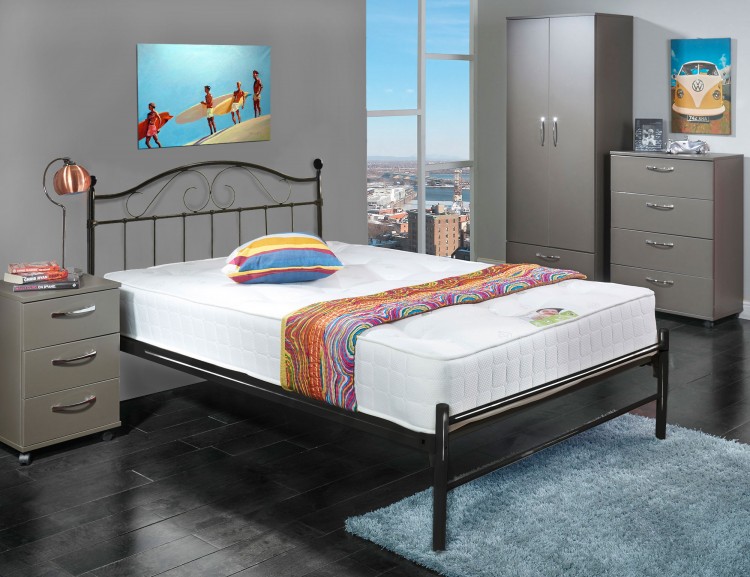 Black Metal Bed Frame By Beds Ltd, Best Metal Bed Frame For Heavy Person