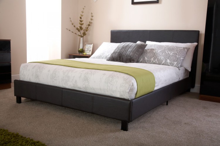 Gfw Bed In A Box 5ft Kingsize Black, Big Lots King Bed Frame