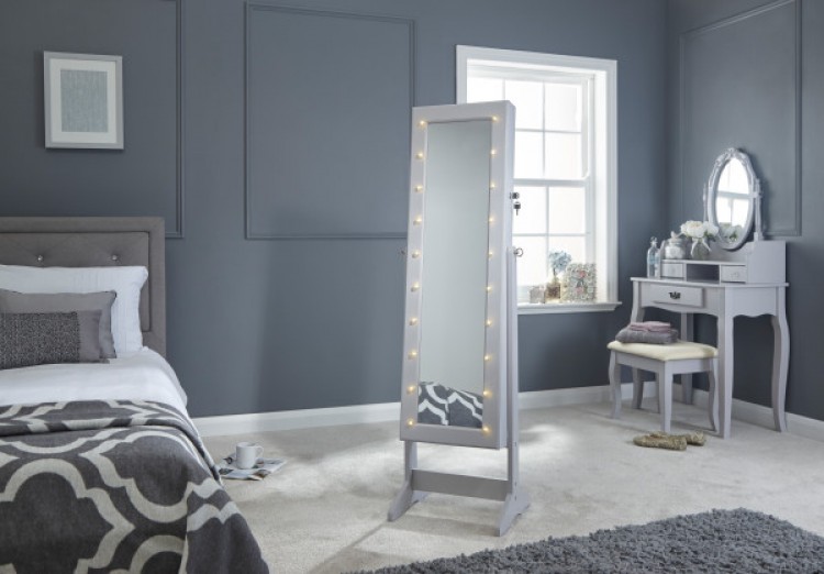 Gfw Amore Mirror Jewellery Armoire With, Jewelry Armoire Mirrored