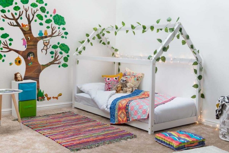 Sleep Design Treehouse 3ft Single, Childrens White Bed Frame