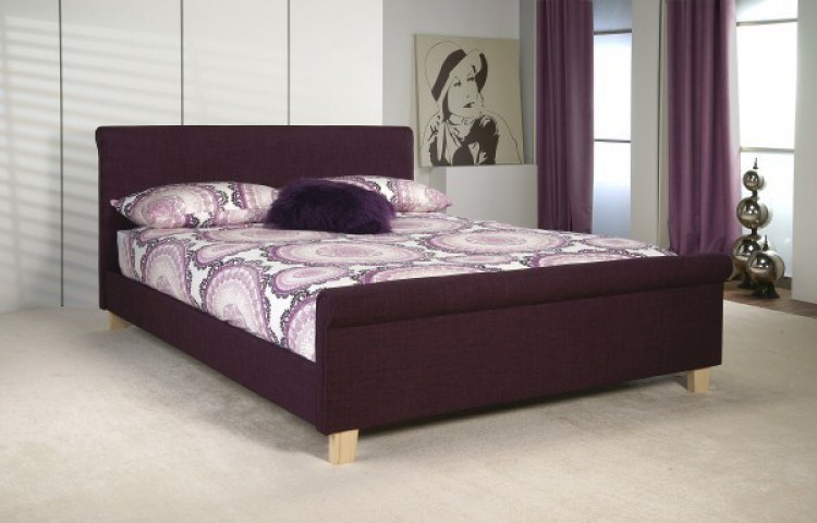 Double Plum Fabric Bed Frame, Bed Frames Reno