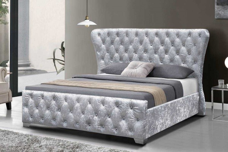 Sleep Design Bridewell 5ft Kingsize, Velvet Bed Frame King Size