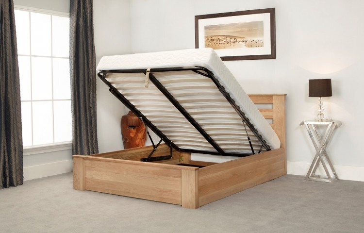 Emporia Charnwood 5ft Kingsize Solid, King Size Oak Platform Bed Frame