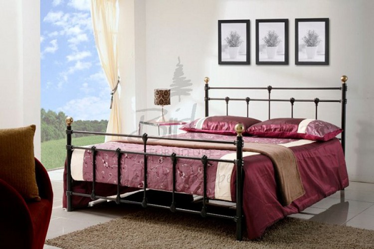 Birlea Atlas Bed Frame 4ft Small Double Black Metal