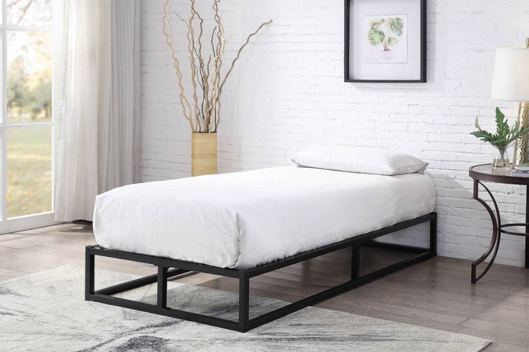 Sleep Design Amersham 3ft Single Black, Simple Metal Bed Frame