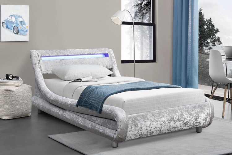 Sleep Design Barcelona 3ft Single, Queen Bed Frame With Lights