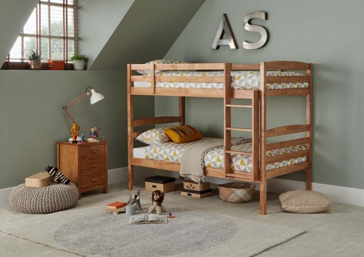 Wooden Bunk Bed By Serene Furnishings, Oak Bunk Beds