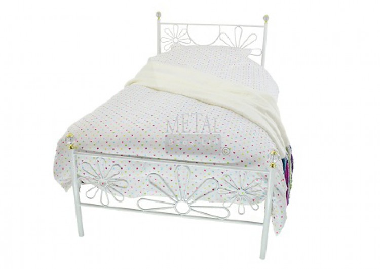 White Metal Bed Frame By Beds Ltd, White Iron Bed Frame Queen