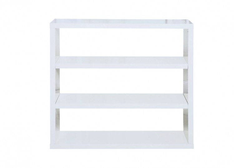 Lpd Puro Bookcase In White Gloss By, High Gloss Shelving Unit