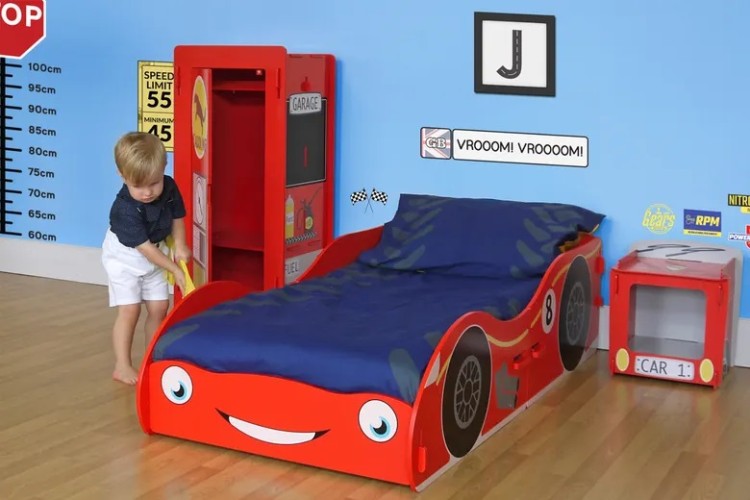 Sleep Design Hamilton Red Racecar, Race Car Toddler Bed Frame