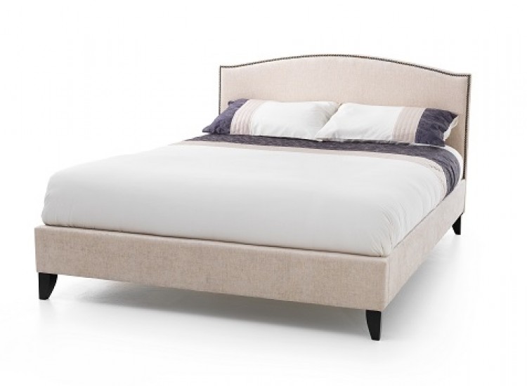 Super Kingsize Cream Fabric Bed Frame, Cream Bed Frame