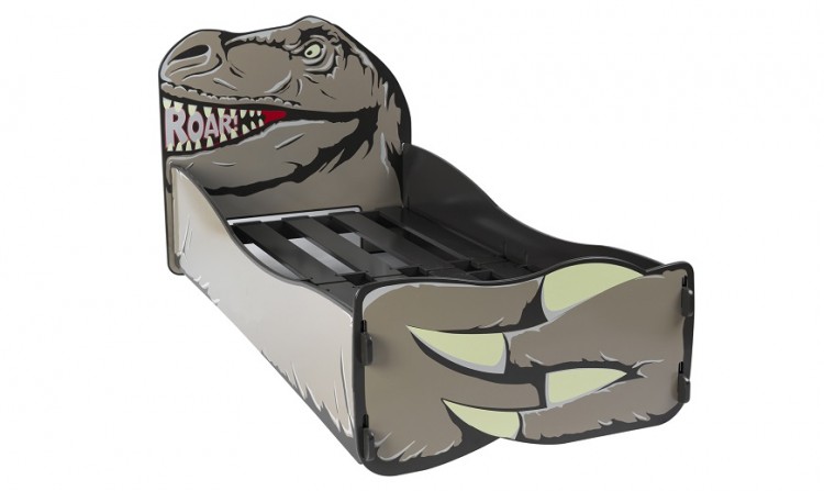 Kidsaw Dinosaur 3ft Single Fun Bed Frame, Dinosaur Twin Bed