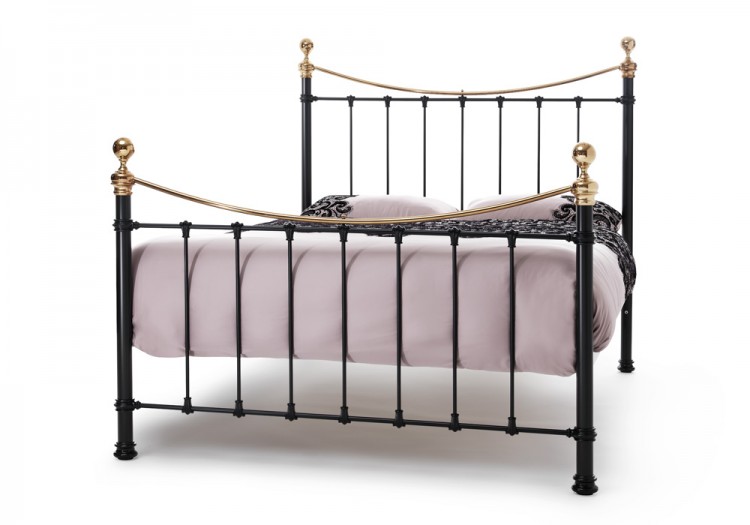 Metal Bed Frame By Serene Furnishings, Antique King Size Metal Bed Frame