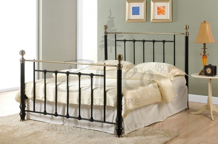 Birlea Charlotte 5ft King Size Black, Antique Style King Size Bed Frame