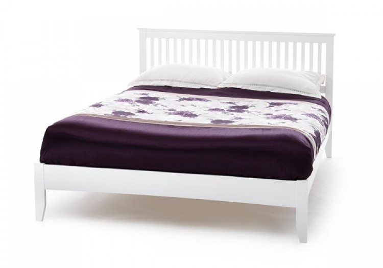 White Wooden Super King Bed Frame, Beautiful King Size Bed Frames