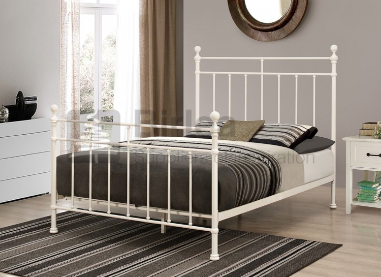 Birlea Atlas Bed Frame 4ft 6 Double Black Metal