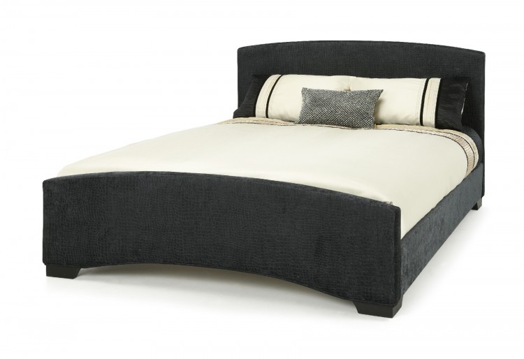 Serene Anastasia 6ft Super Kingsize Ebony Fabric Bed Frame By Serene Anastasia 6ft Super Kingsize Ebony Fabric Bed Frame By Furnishings