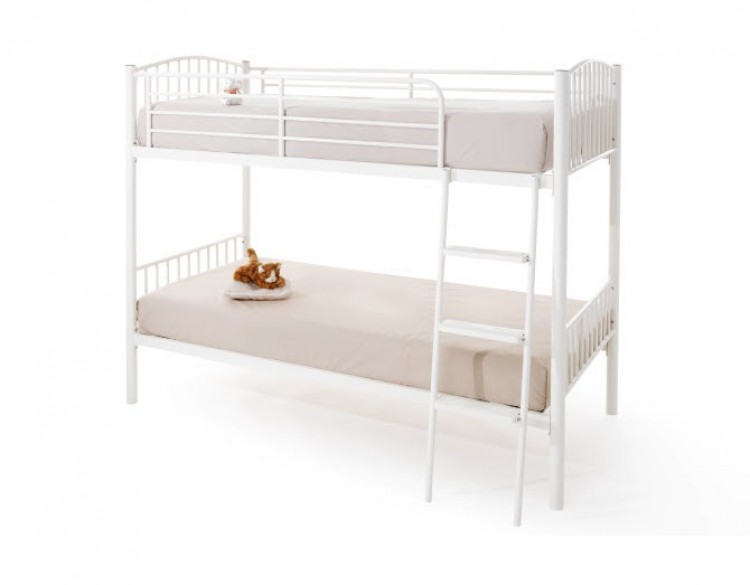 Serene Oslo White Metal Bunk Bed By, White Metal Bunk Beds