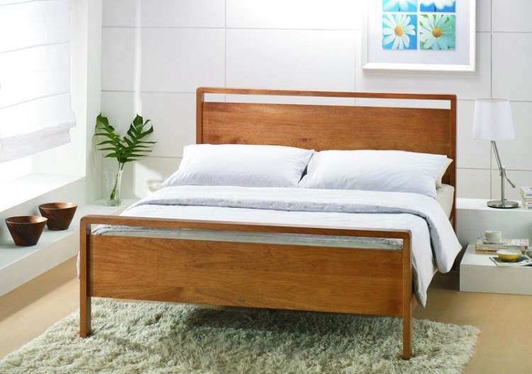 Joseph Ocasis 5ft Kingsize Wooden Bed, Wooden Bed Frame King Size