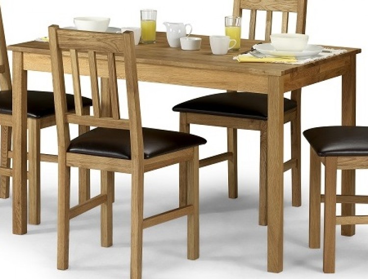 Julian Bowen Moor Rectangle Dining Table In American White Oak Julian Bowen Moor Rectangle Dining Table In American White Oak Only By